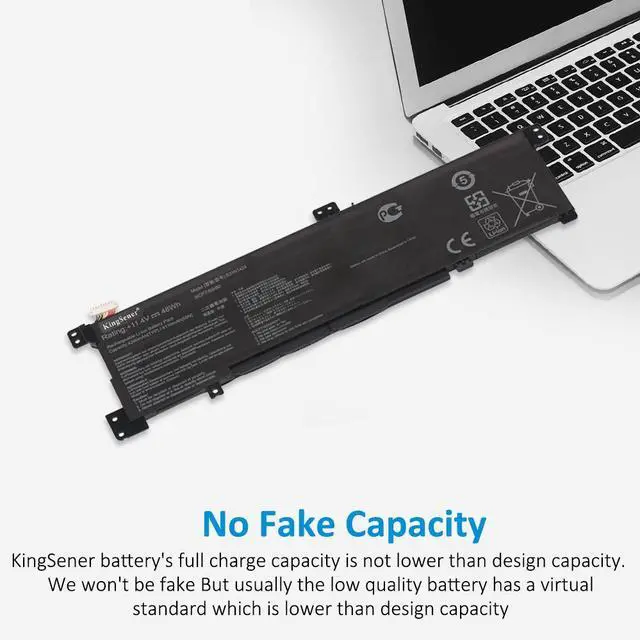 Alt view image 4 of 6 - Kingsener B31N1424 Laptop Battery For ASUS U4000 K401LB5010 K401LB5200 K401LB5500 K401U K401UB A400U A401L K401L K401LB Series Notebook 11.4V 48Wh 4240mAh