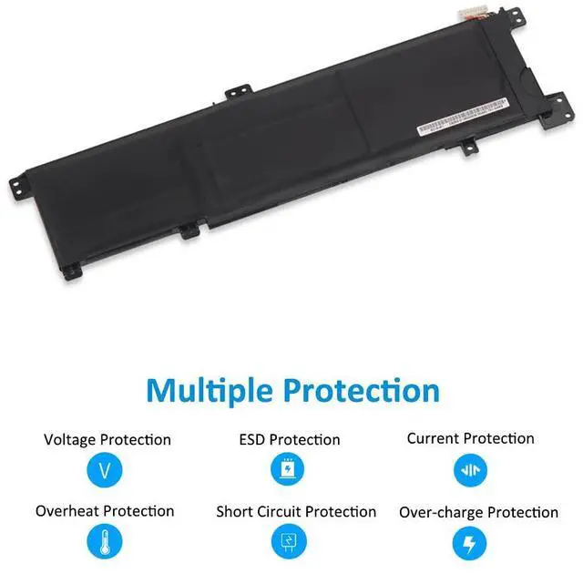 Alt view image 3 of 6 - Kingsener B31N1424 Laptop Battery For ASUS U4000 K401LB5010 K401LB5200 K401LB5500 K401U K401UB A400U A401L K401L K401LB Series Notebook 11.4V 48Wh 4240mAh