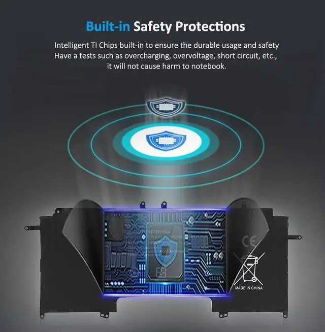 Alt view image 6 of 6 - KingSener VGP-BPS41 Loptop Battery For Sony Vaio Flip 13 SVF13N SVF13N13CXB SVF13N18SCB SVF13N17SCB SVF13NA1PT 11.25V 36Wh
