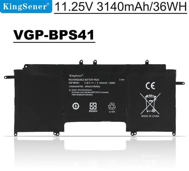 Main image of KingSener VGP-BPS41 Loptop Battery For Sony Vaio Flip 13 SVF13N SVF13N13CXB SVF13N18SCB SVF13N17SCB SVF13NA1PT 11.25V 36Wh