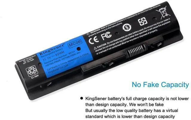 Alt view image 2 of 7 - Kingsener MC04 MC06 Laptop Battery for HP Envy m7-n109dx m7-n011dx 17-r Series HSTNN-PB6R HSTNN-PB6L