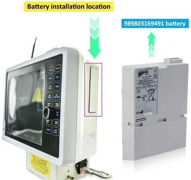 Alt view image 7 of 7 - Kingsener 989803169491 Replacement Battery for Invivo Expression MR 9093 Precess 14.8V 5080mAh 75Wh