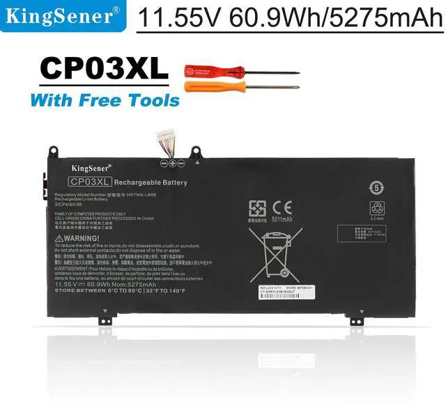 Main image of Kingsener CP03XL Laptop Battery For HP Spectre x360 13-AE052NR AE005NA AE011DX 13-AE006TU 929066-421 929072-855 HSTNN-LB8E TPN-Q199 11.55V 5275mAh