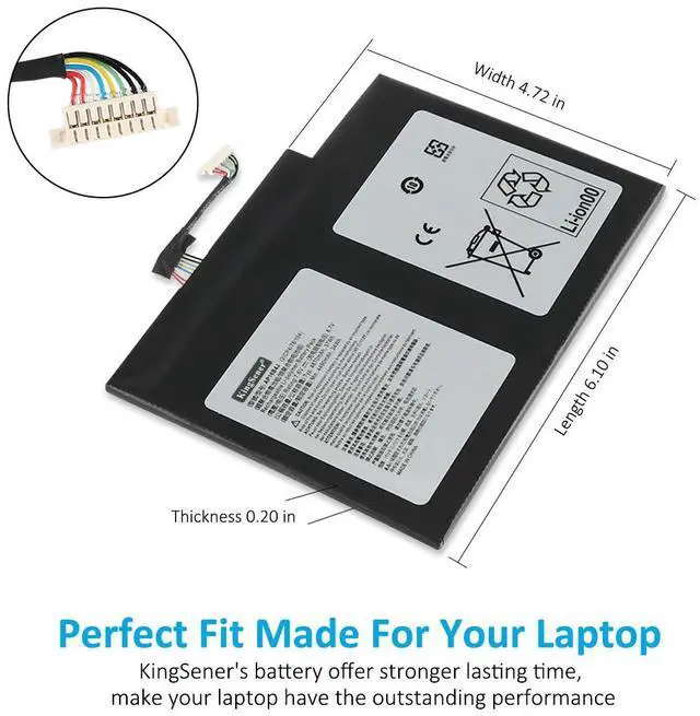 Alt view image 5 of 7 - Kingsener AP16B4J Laptop Battery for Acer Aspire Switch Alpha 12 SA5-271 SA5-271-5030 707Z 52YL 3981