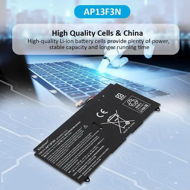 Alt view image 7 of 7 - KingSener AP13F3N Laptop battery For Aspire S7-392 S7-392-9890 2ICP4/63/114-2 7.5V 6280mAh/47WH