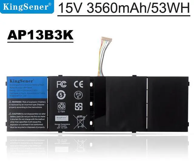 Main image of KingSener AP13B3K AP13B8K Laptop Battery for Acer Aspire V5-472G V5-572G V5-573G V5-472G V5-473G V5-552G M5-583P V5-572P V7-582PG V7-482P R7-571 V7-582PG