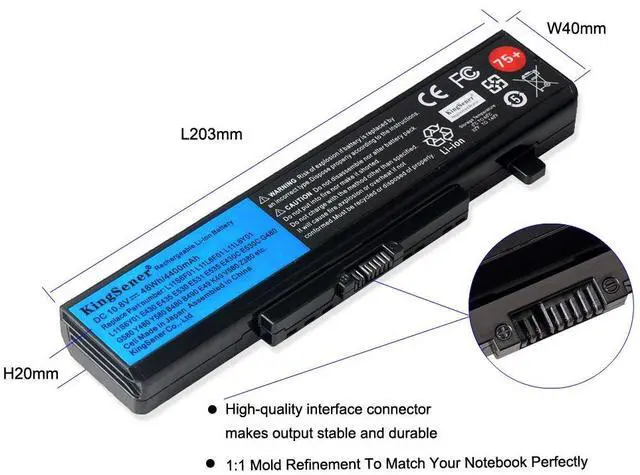 Alt view image 4 of 7 - KingSener Laptop Battery for Lenovo ThinkPad Edge E430 E440 E431 E435 E530 E531 E535 E540 E430C E545 K49A E49 45N1043/42 75+

KingSener L11S6Y01 Laptop Battery for Lenovo ThinkPad Y480 B480 B490 Y580