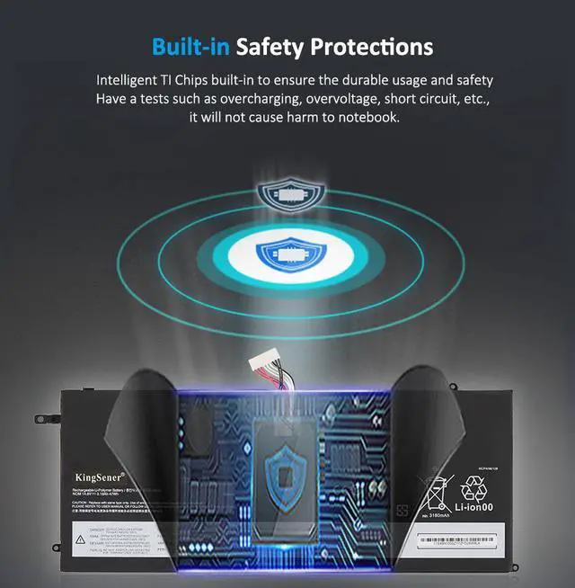 Alt view image 6 of 6 - KingSener 45N1070 45N1071 Laptop Battery For Lenovo ThinkPad X1 Carbon Series 3443 3444 3448 3460 3446 344325C Series Tablet 14.8V 3.11Ah 47WH