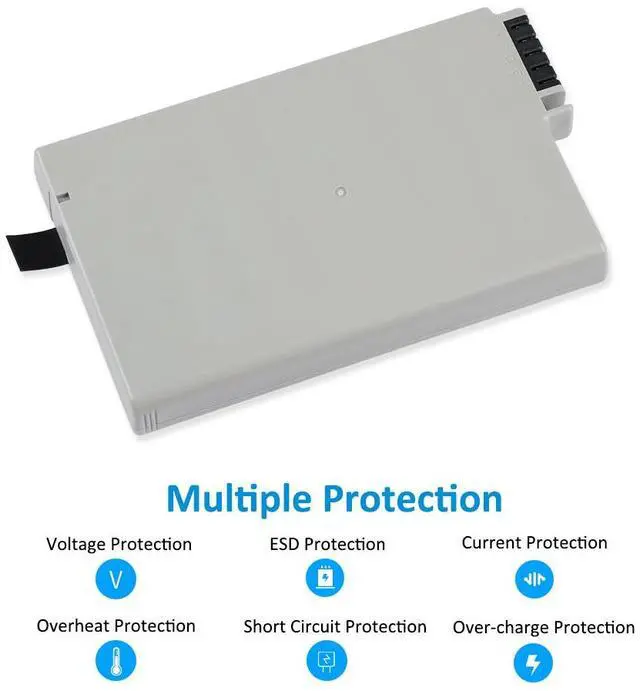 Alt view image 2 of 6 - KingSener M4605A Battery For IntelliVue MP20 MP40 MP5 MP5T Patient Monitor
