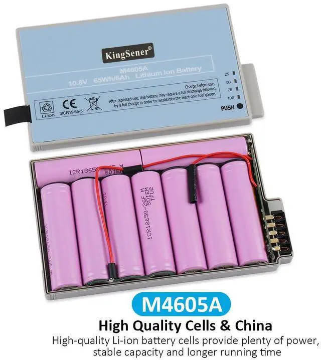 Alt view image 3 of 6 - KingSener M4605A Battery For IntelliVue MP20 MP40 MP5 MP5T Patient Monitor