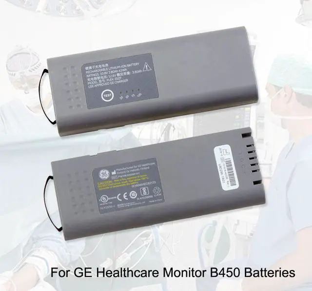 Alt view image 3 of 7 - KingSener Rechargeable Battery FLEX-3S2P For GE Healthcare Monitor B450 Batteries REF2062895-001 10.8V 3.80Ah Li-Ion