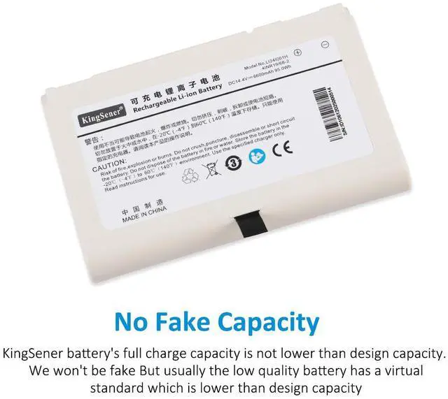 Alt view image 2 of 7 - KingSener 6600mAh Medical Battery For Mindray LI24I001H LI24I002H SV300 uMED20 Consona N9 SV60 SV70 SV350 ME7