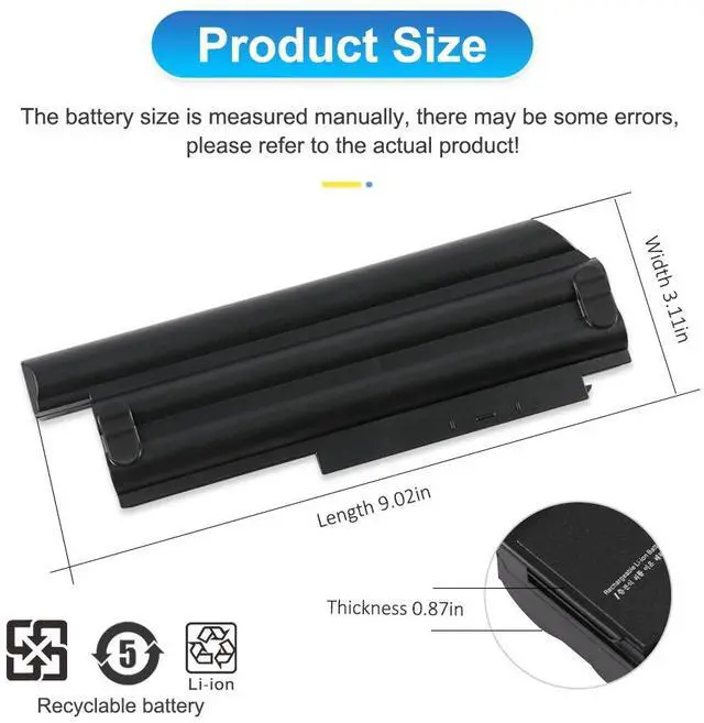 Alt view image 4 of 7 - KingSener X230 44++ Laptop Battery for Lenovo Thinkpad X230I X230S 45N1029 45N1028 45N1022 45N1021 45N1024