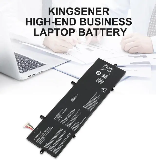 Alt view image 2 of 7 - Kingsener C31N1816 Laptop battery For Asus ZenBook Flip 13 UX362 UX362F UX362FA Q326FA Q326FA-BI7T13 11.55V 4335mAh/50WH