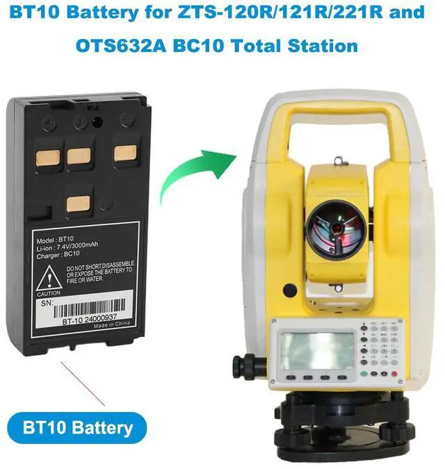 Alt view image 5 of 7 - KingSener BT10 for Hi target Total Station ZTS-120R/121R/221R and Foif OTS632A BC10