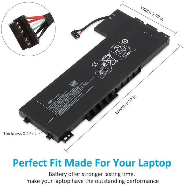 Alt view image 5 of 7 - Kingsener VV09XL Laptop Battery For HP ZBook 15 G3 G4 Series Notebook HSTNN-DB7D HSTNN-C87C 808398-2C2 808398-2C1 808452-005 808452-001 11.4V 90Wh