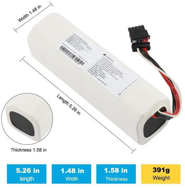 Alt view image 3 of 7 - KingSener 260MX2 Rechargeable Battery For Xiaomi Mijia Vacuum Cleaner Pro 2 (MJSTS1)