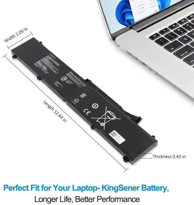 Alt view image 5 of 7 - KingSener RC30-0483 Laptop battery For Raze RZ09-0483 RZ09-0483S RZ09-0483U