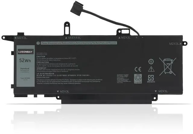 Main image of LUSONBAY NF2MW 7.6V 52WH Laptop Battery Replacement For Dell Latitude 7400 2-in-1 Latitude 9410 2-in-1 Series Notebook 0C76H7 C76H7 7146W 08W3YY 085XM8 0G8F6M
