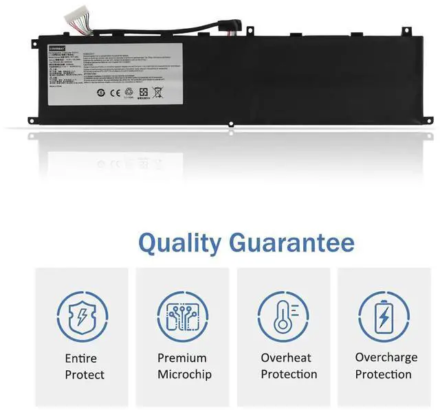 Alt view image 2 of 7 - LUSONBAY BTY-M6L Laptop Battery For MSI GS65 GS75 stealth Thin Series 8SE-054FR 80.25wh/5280mAh