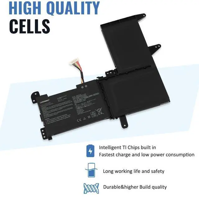 Alt view image 3 of 7 - LUSONBAY B31N1637 Laptop Battery For ASUS X510 X510UA X510UQ VivoBook S15 S510UA S510UN S510UR F510 F510UA Series C31N1637