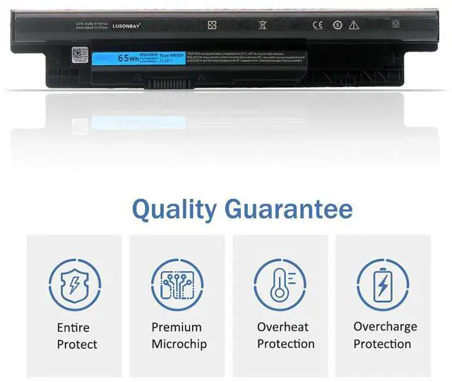 Alt view image 2 of 7 - LUSONBAY MR90Y Laptop Battery Replacement For DELL Inspiron 3421 3721 5421 5521 5721 3521 5537 Vostro 2421 2521 battery