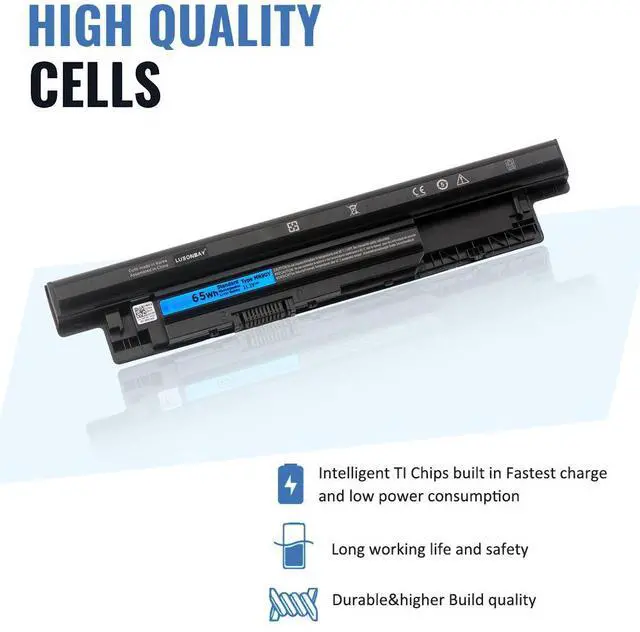 Alt view image 3 of 7 - LUSONBAY MR90Y Laptop Battery Replacement For DELL Inspiron 3421 3721 5421 5521 5721 3521 5537 Vostro 2421 2521 battery