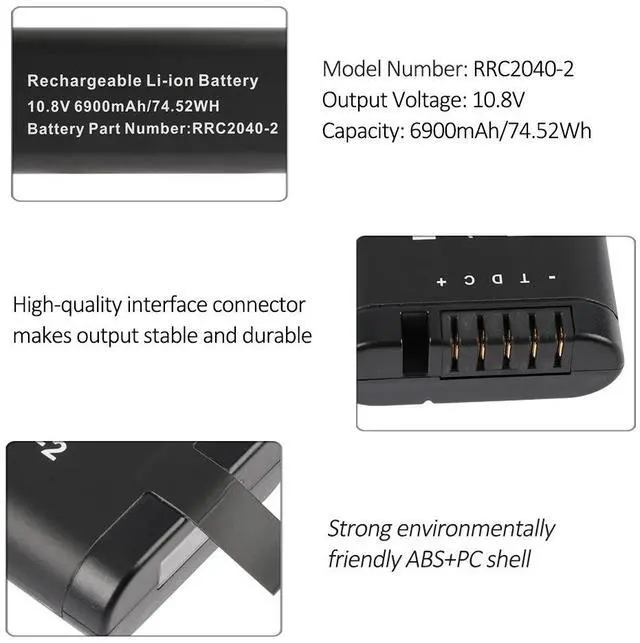 Alt view image 4 of 7 - KingSener RRC2040-2 Rechargeable Smart Battery Pack For Olympus EPOCH 650 Flaw Detector 100559-05 328-RRC20402