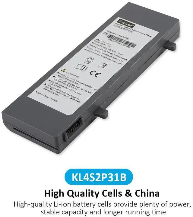 Alt view image 4 of 7 - KingSener KL4S2P31B For SonoScape 41CR18/65-2 E2 E3 E1 Exp X1 X3 Ultrasound System Battery 14.4V 6.2Ah