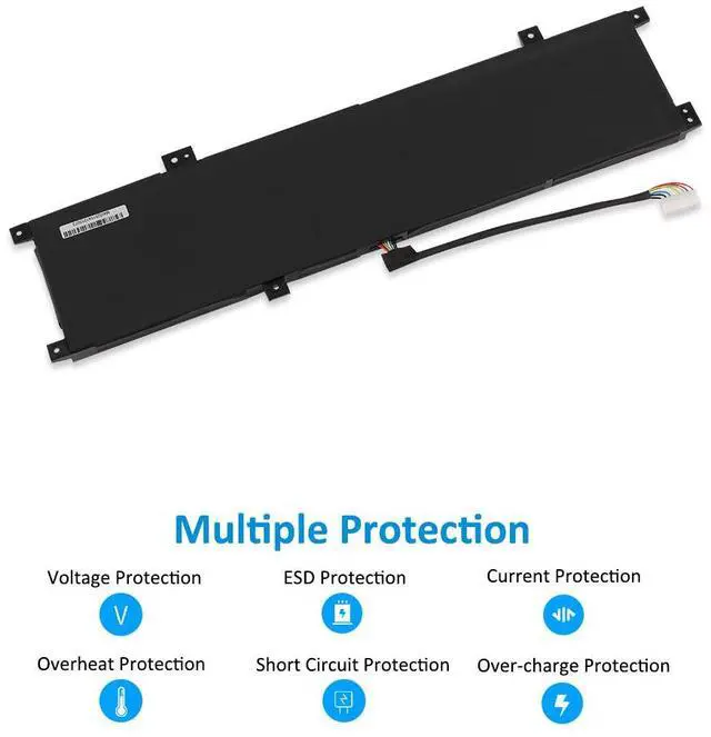 Alt view image 3 of 7 - KingSener 90Wh BTY-M55 Laptop Battery For MSI Alpha 15 A4DEK B5EEK B5EX 17 B5EEK Pulse 15 B13VFK B13VGK Katana GF66 11UG Pulse GL66 GL76 12UGK 12UGSZOK 12UGSZK 12UGOK