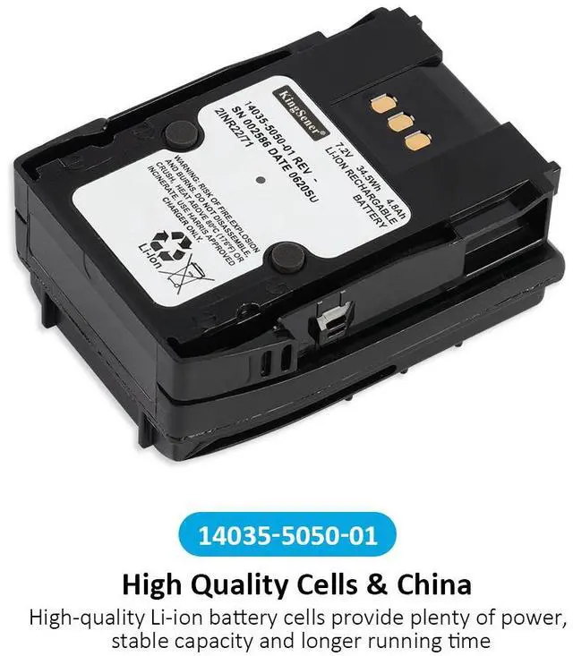 Alt view image 3 of 7 - KingSener14035-5050-01 14035-5050-02 XL-PA4M Li-lon Rechargeable Battery For L3Harris XL-200P XL-185P XL-150P