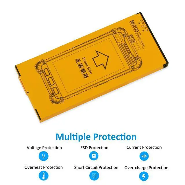 Alt view image 3 of 7 - KingSener M6200 Li-lon Rechargeable Battery For Runbo M1 DMR Waterproof 4G Zello PTT Smart phone and Walkie Talkie