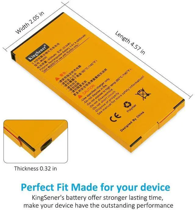 Alt view image 5 of 7 - KingSener M6200 Li-lon Rechargeable Battery For Runbo M1 DMR Waterproof 4G Zello PTT Smart phone and Walkie Talkie