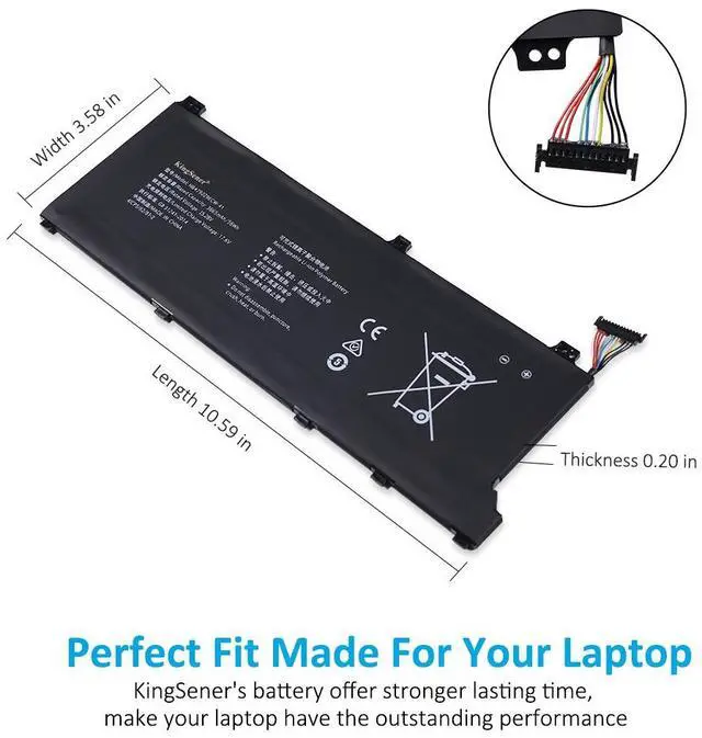 Alt view image 5 of 7 - KingSener HB4792Z9ECW-41 Laptop battery For HUAWEI Honor Magicbook 14