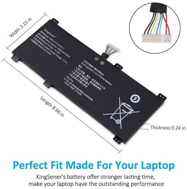 Alt view image 5 of 7 - KingSener HB6181V1ECW-41 Laptop battery For HUAWEI Honor MagicBook 16 HYM-W56