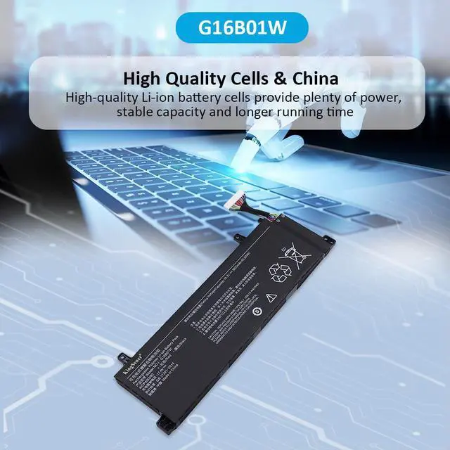 Alt view image 6 of 6 - KingSener G16B01W Laptop battery For Xiaomi Redmi G Gaming 16 Series XMG2003-AB XMG2003-AL
