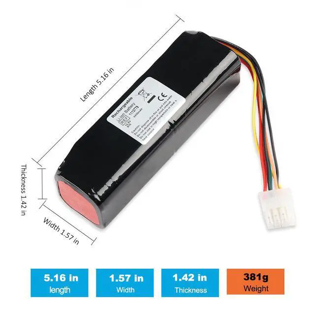 Alt view image 3 of 7 - KingSener 1043572 4.4Ah Ventilator Batteries For Trilogy 202 Trilogy 100 41cr19/65-2 1113779 100 200 O2 1055806 1043572