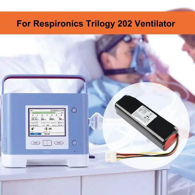 Alt view image 7 of 7 - KingSener 1043572 4.4Ah Ventilator Batteries For Trilogy 202 Trilogy 100 41cr19/65-2 1113779 100 200 O2 1055806 1043572