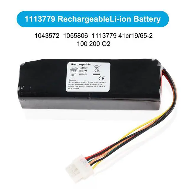 Alt view image 2 of 7 - KingSener 1043572 4.4Ah Ventilator Batteries For Trilogy 202 Trilogy 100 41cr19/65-2 1113779 100 200 O2 1055806 1043572