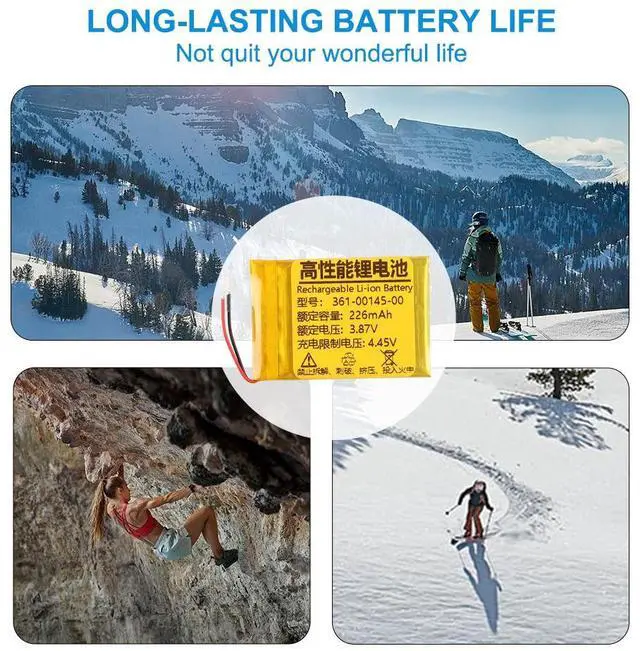 Alt view image 6 of 7 - KingSener 361-00145-00 Rechargeable Battery For Garmin Fenix 7S Multisport GPS Smartwatch