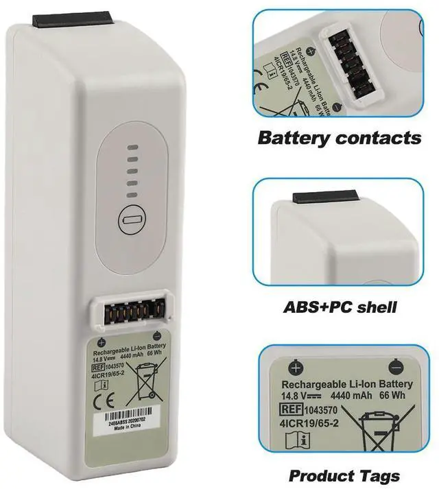 Alt view image 4 of 7 - KingSener 1043570 Rechargeable Li-lon Battery For Philips Respironics Trilogy 100