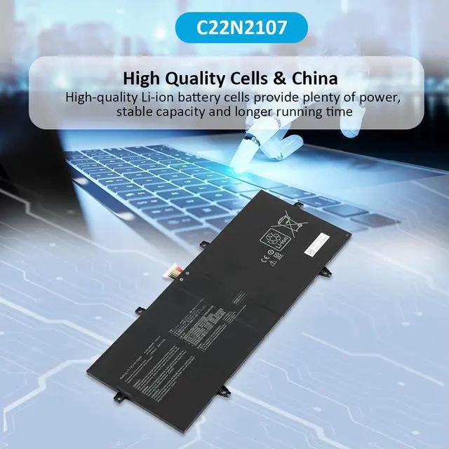 Alt view image 7 of 7 - KingSener C22N2107 75WH Laptop Battery For Asus ZenBook 14 OLED UX3402