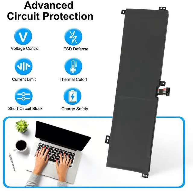 Alt view image 3 of 7 - KingSener L22M4PF5 15.56V 75Wh Battery For Lenovo Laptop