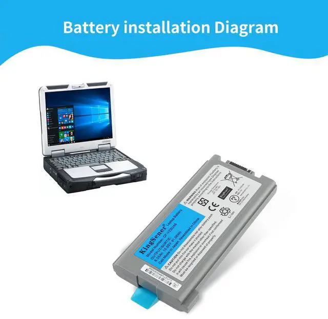Alt view image 5 of 7 - KingSener 10.65V 8550mAh Laptop Battery Notebook Batteries CF-VZSU46 For Panasonic Toughbook CF-30 CF-31 CF-53 CF-VZSU46AU CF-VZSU46U CF-VZSU46S