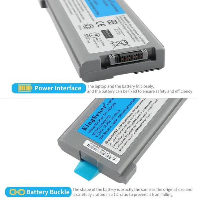 Alt view image 6 of 7 - KingSener 10.65V 8550mAh Laptop Battery Notebook Batteries CF-VZSU46 For Panasonic Toughbook CF-30 CF-31 CF-53 CF-VZSU46AU CF-VZSU46U CF-VZSU46S