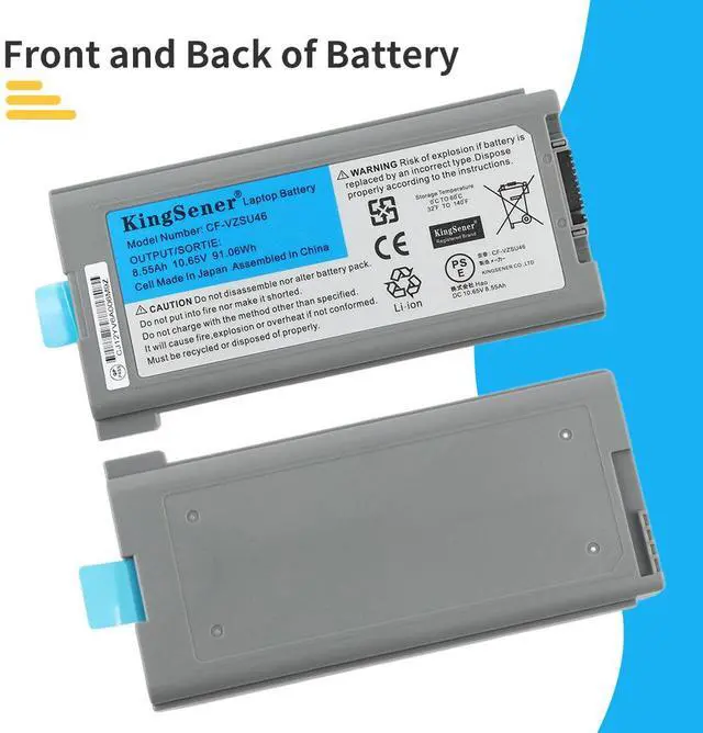 Alt view image 7 of 7 - KingSener 10.65V 8550mAh Laptop Battery Notebook Batteries CF-VZSU46 For Panasonic Toughbook CF-30 CF-31 CF-53 CF-VZSU46AU CF-VZSU46U CF-VZSU46S