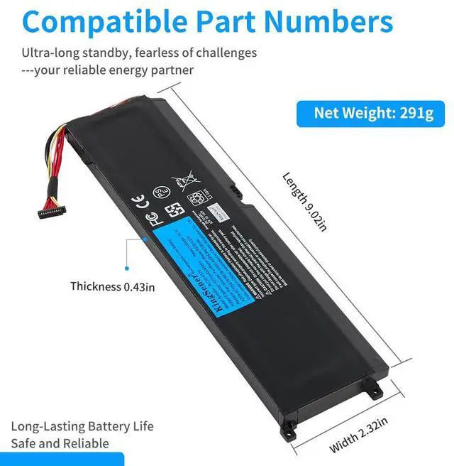 Alt view image 2 of 7 - Kingsener RC30-0270 Notebook Replacement Laptop Battery for Razer Blade 15 Base Stealth 2018 Series Notebook RZ09-03006 RZ09-0270 RZ09-02705E75-R3U1