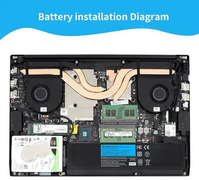 Alt view image 6 of 7 - Kingsener RC30-0270 Notebook Replacement Laptop Battery for Razer Blade 15 Base Stealth 2018 Series Notebook RZ09-03006 RZ09-0270 RZ09-02705E75-R3U1