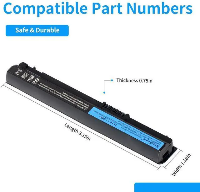 Alt view image 2 of 7 - KingSener Korea Cell 11.1V 32WH 7FF1K Notebook Laptop Battery For DELL E6320 E6330 E6220 E6230 E6120 FRR0G KJ321 K4CP5 J79X4 P7VRH RFJMW Replacement