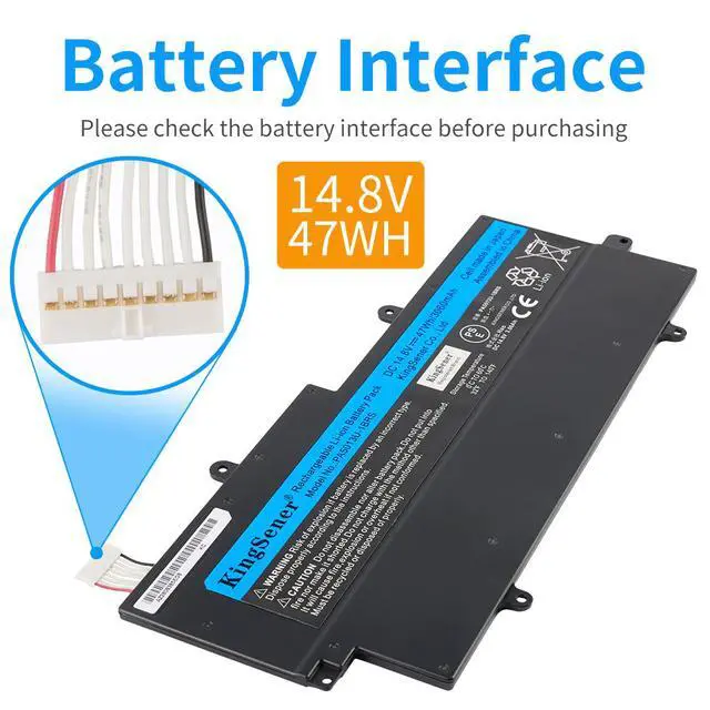 Alt view image 4 of 7 - KingSener PA5013U-1BRS PA5013U Laptop Battery Notebook Batteries for Toshiba Portege Z830 Z835 Z930 Z935 Ultrabook PA5013 14.8V 3060mAh Free Tool